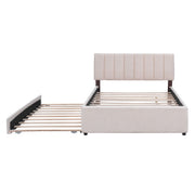 Upholstered Platform Bed With Trundle - R&R Furniture Gallery (Fountain Valley, CA)