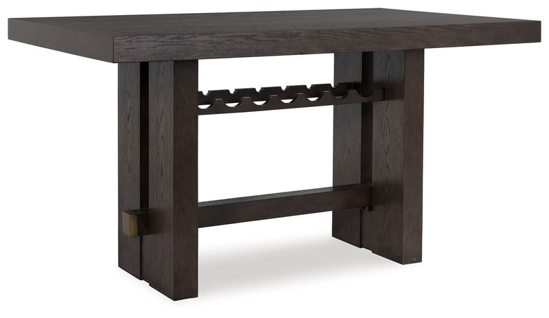 Burkhaus - Rectangular Dining Room Counter Table - Dark Brown - R&R Furniture Gallery (Fountain Valley, CA)