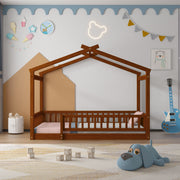 Bed House Bed Frame With Fence - R&R Furniture Gallery (Fountain Valley, CA)
