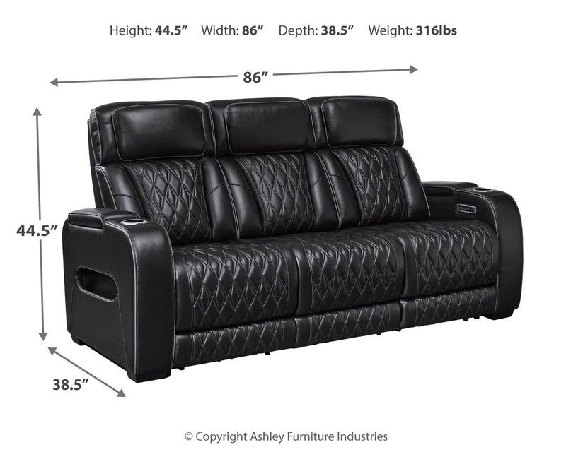 Boyington - Power Reclining Sofa With Adj Headrest - R&R Furniture Gallery (Fountain Valley, CA)