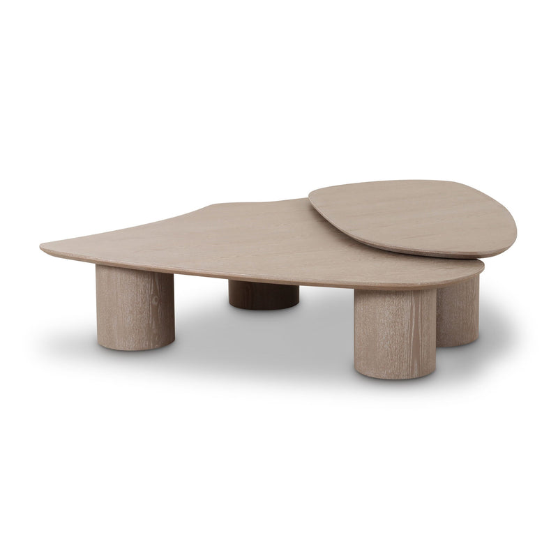 Rhema - Nesting Coffee Table (Set of 2) - Washed Ash - R&R Furniture Gallery (Fountain Valley, CA)