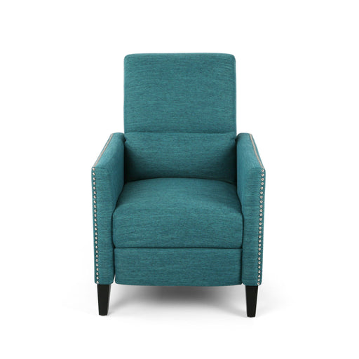 Kiersten - Contemporary Fabric Pushback Recliner - R&R Furniture Gallery (Fountain Valley, CA)