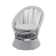 Modern Swivel Wicker Lounge Chair With Round Design - R&R Furniture Gallery (Fountain Valley, CA)