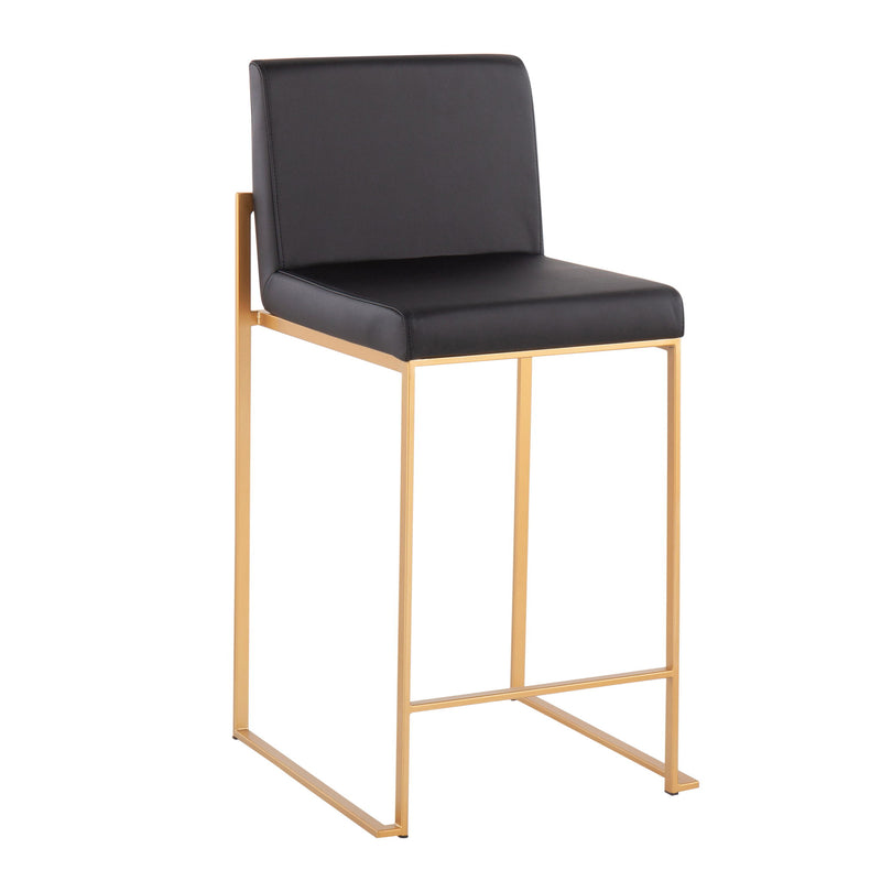 Lumi Source Fuji contemporary high-back stylish counter stool with sleek design and comfortable seating, set against a modern background.