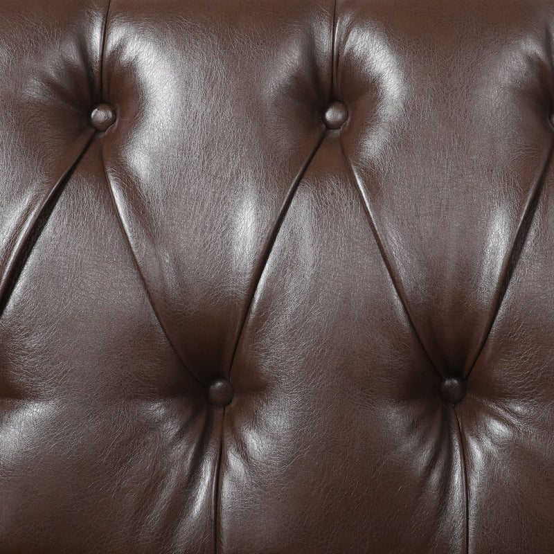 Sophisticated Loveseat With Diamond Stitched Detailing - R&R Furniture Gallery (Fountain Valley, CA)