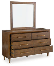 Lyncott - Dresser And Mirror - Brown - R&R Furniture Gallery (Fountain Valley, CA)