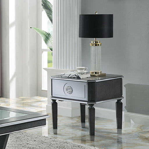 House Beatrice - End Table - Charcoal & Light Gray - R&R Furniture Gallery (Fountain Valley, CA)
