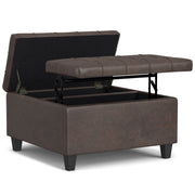 Harrison - Upholstered Coffee Table Storage Ottoman - R&R Furniture Gallery (Fountain Valley, CA)