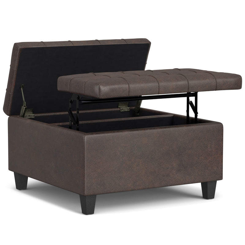 Harrison - Upholstered Coffee Table Storage Ottoman - R&R Furniture Gallery (Fountain Valley, CA)