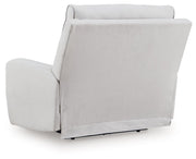 Social Pointe - Power Recliner / Adjustable Headrest - Pearl / Ash - R&R Furniture Gallery (Fountain Valley, CA)