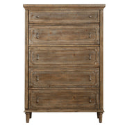 5 Drawer Chest With Construction - Taupe - R&R Furniture Gallery (Fountain Valley, CA)