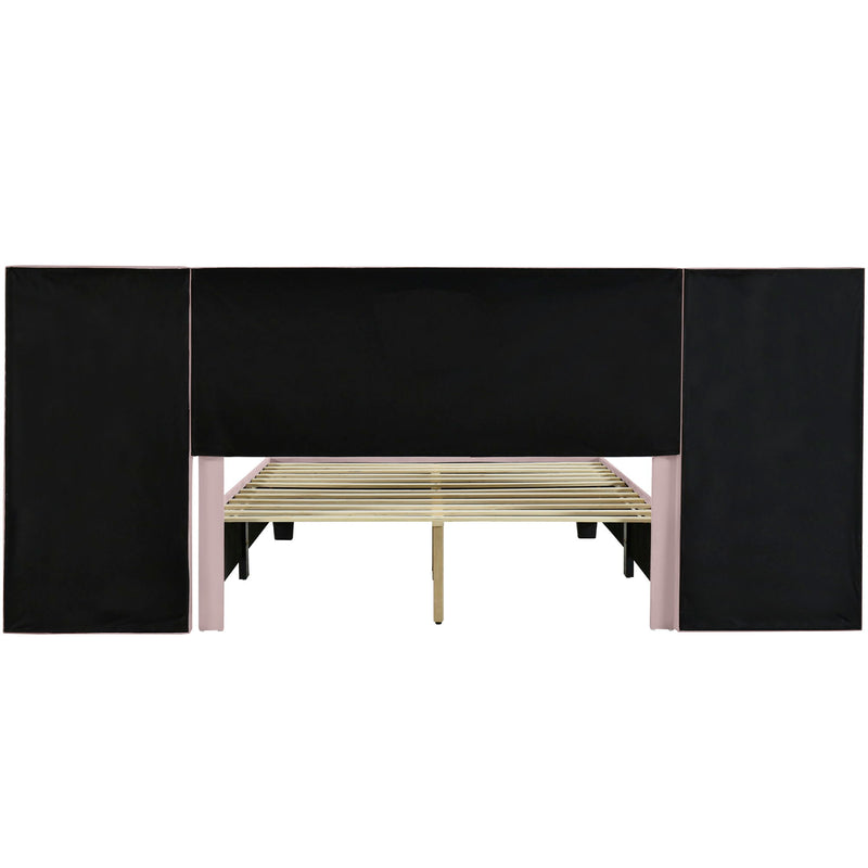 Upholstered Platform Bed With Big Headboard - R&R Furniture Gallery (Fountain Valley, CA)