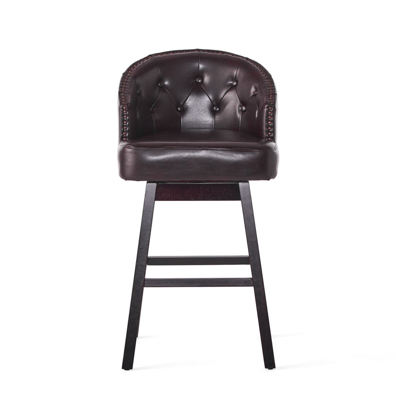 360 Degree Swivel Bar Stool With Stunning Nailhead Trim (Set of 2) - R&R Furniture Gallery (Fountain Valley, CA)
