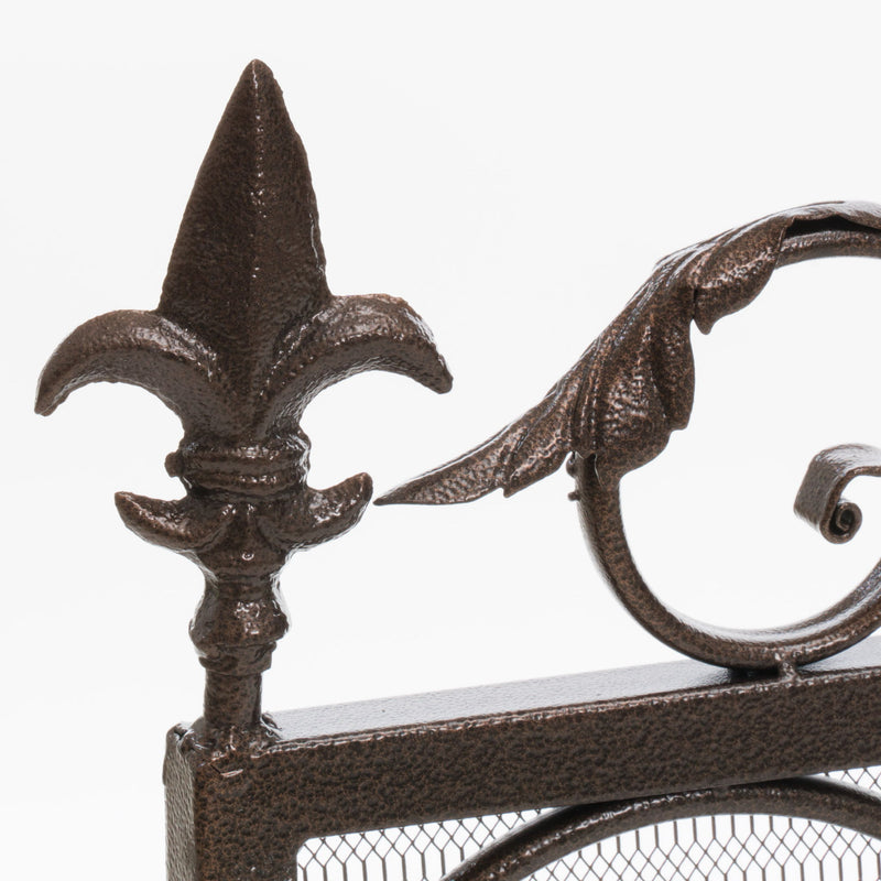 Darcie - Wrought Fireplace Screen, Ornate Design - R&R Furniture Gallery (Fountain Valley, CA)