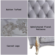 Galelvith - Sofa With 6 Pillows - Gray Fabric - R&R Furniture Gallery (Fountain Valley, CA)