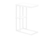 Accent Table, C - Shaped, Marble Look Contemporary & Modern Convenient Design - R&R Furniture Gallery (Fountain Valley, CA)