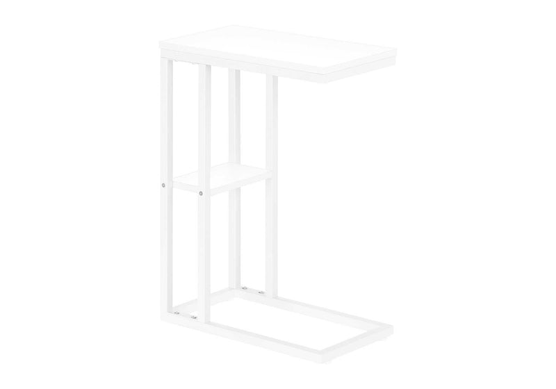 Accent Table, C - Shaped, Marble Look Contemporary & Modern Convenient Design - R&R Furniture Gallery (Fountain Valley, CA)