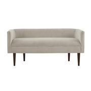 Farrah - Accent Bench With Low Back & Sides - Cream - R&R Furniture Gallery (Fountain Valley, CA)