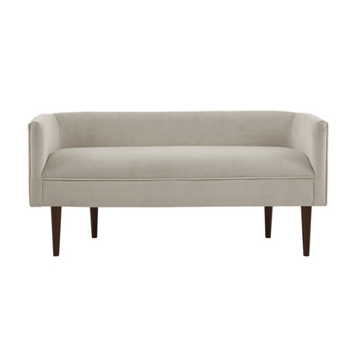 Farrah - Accent Bench With Low Back & Sides - Cream - R&R Furniture Gallery (Fountain Valley, CA)