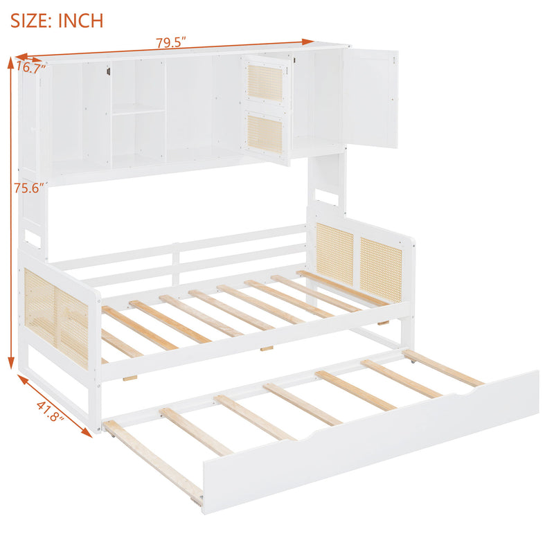 Daybed And All In One Cabinet And Shelf - R&R Furniture Gallery (Fountain Valley, CA)