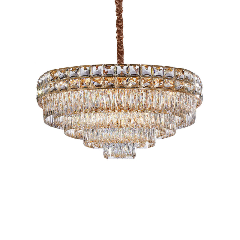 Michael Amini Lighting - Soleil 22-Light Crystal Chandelier - Gold
