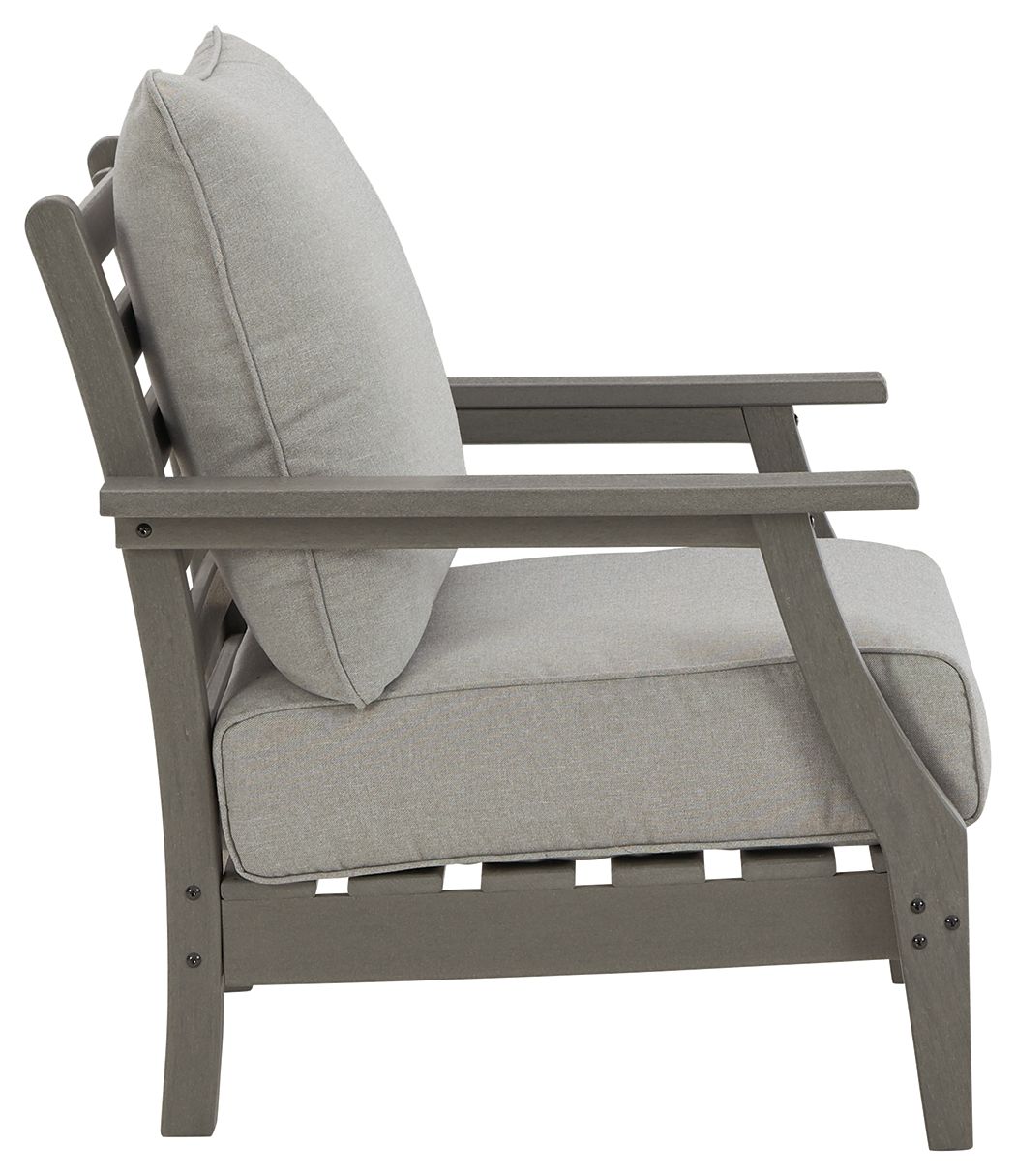 Visola - Lounge Chair w/Cushion (Set of 2) - Gray - R&R Furniture Gallery (Fountain Valley, CA)