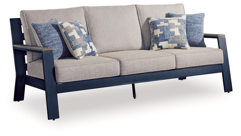 East Beach - Sofa With Cushion - Blue - R&R Furniture Gallery (Fountain Valley, CA)