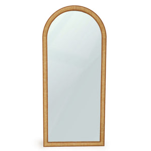 Arch - Raffia Contract-Grade Floor Mirror - Natural - R&R Furniture Gallery (Fountain Valley, CA)