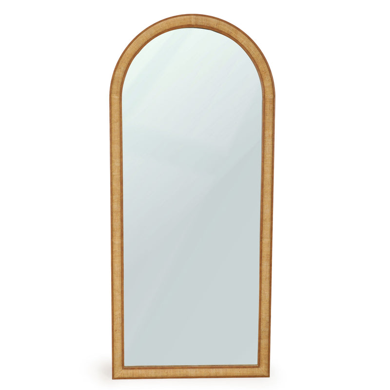 Arch - Raffia Contract-Grade Floor Mirror - Natural - R&R Furniture Gallery (Fountain Valley, CA)