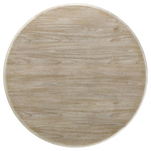 Verdugo - Round Dining Table With Pedestal Base - White Washed