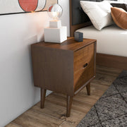 Alexandra - Night Stand With 2 Drawers - Walnut Brown - R&R Furniture Gallery (Fountain Valley, CA)