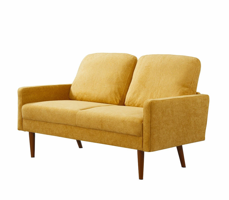 Loveseat Sofa, European Style With Sleek Design, Modern & Vintage Flair, Upholstered 2 Seater Couch - R&R Furniture Gallery (Fountain Valley, CA)
