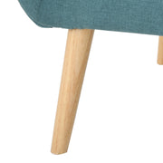 Club Chair With Rubberwood Legs - R&R Furniture Gallery (Fountain Valley, CA)