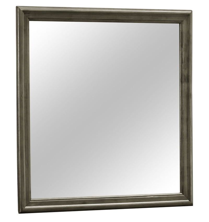 Glory Furniture traditional wall mirror with a sleek frame, perfect for enhancing any space with reflective surface.