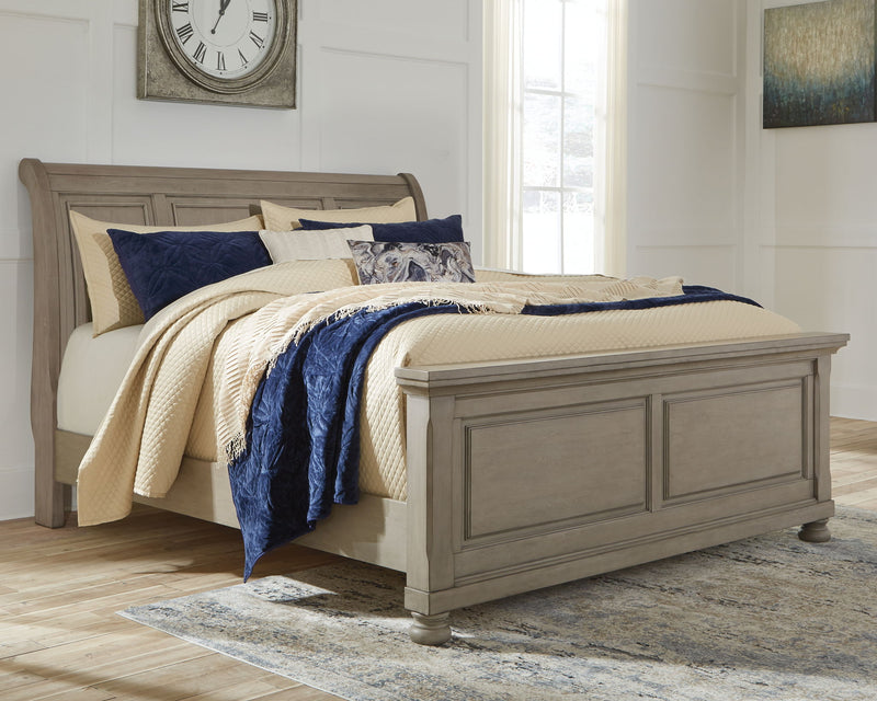 Lettner - Sleigh Bed Set - R&R Furniture Gallery (Fountain Valley, CA)