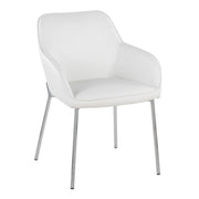 Set of two Lumi Source Daniella contemporary modern dining chairs with sleek design and neutral upholstery.