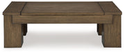 Rosswain - Lift Top Cocktail Table - Warm Brown - R&R Furniture Gallery (Fountain Valley, CA)