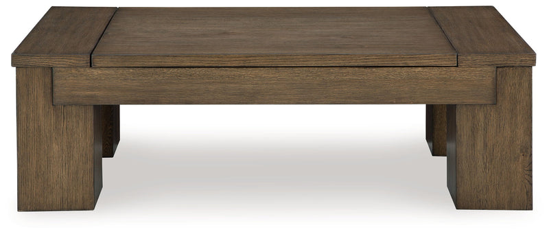 Rosswain - Lift Top Cocktail Table - Warm Brown - R&R Furniture Gallery (Fountain Valley, CA)
