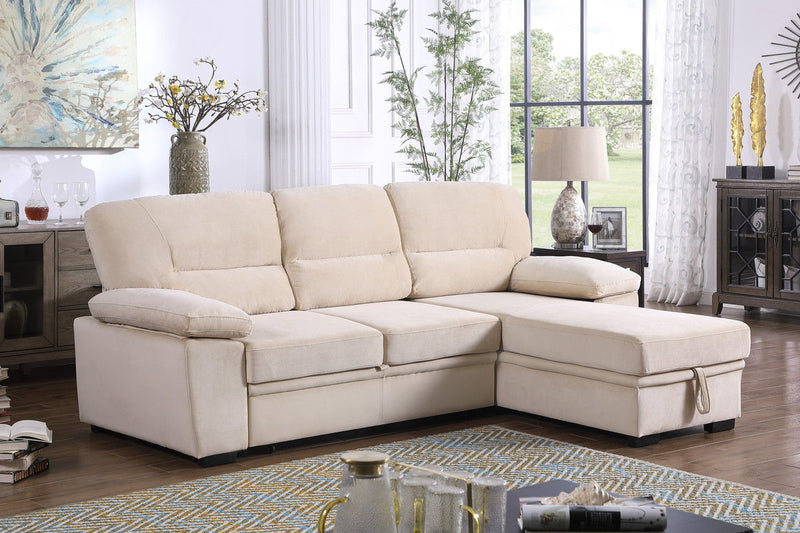 Kipling - Reversible Sleeper Sectional Sofa Chaise - R&R Furniture Gallery (Fountain Valley, CA)