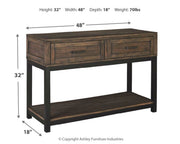 Johurst - Sofa Table - Grayish Brown - R&R Furniture Gallery (Fountain Valley, CA)