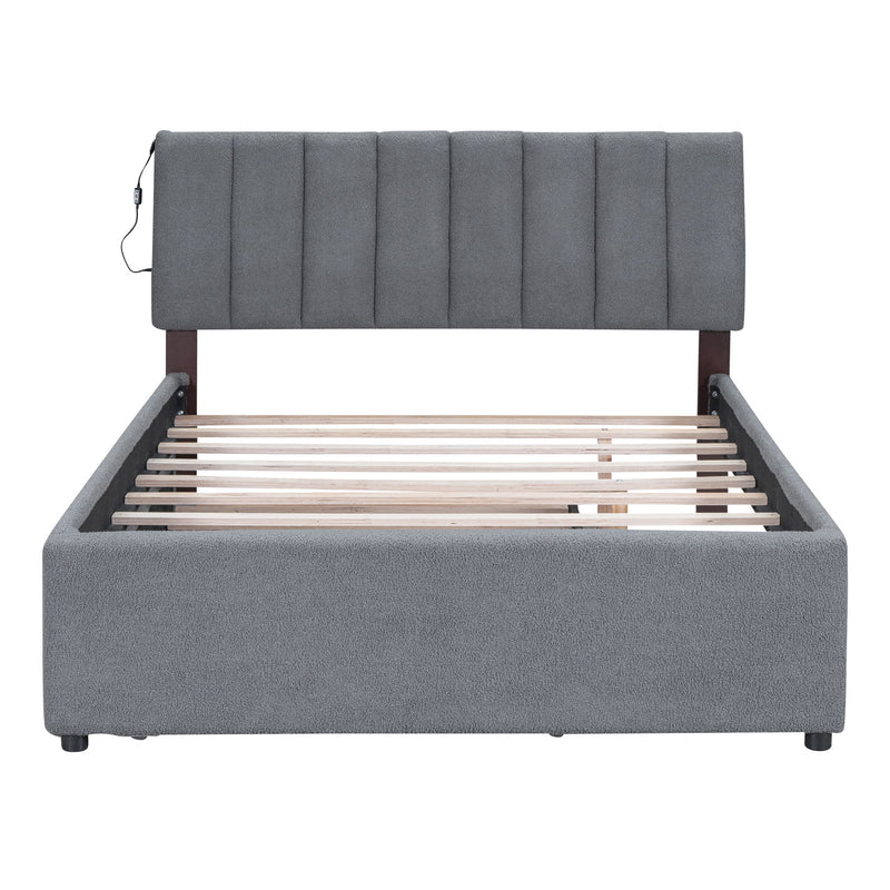 Upholstered Platform Bed With Trundle - R&R Furniture Gallery (Fountain Valley, CA)