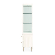 London Place - Display Cabinet - Creamy Pearl - R&R Furniture Gallery (Fountain Valley, CA)