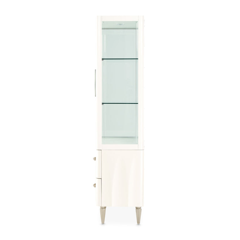 London Place - Display Cabinet - Creamy Pearl - R&R Furniture Gallery (Fountain Valley, CA)