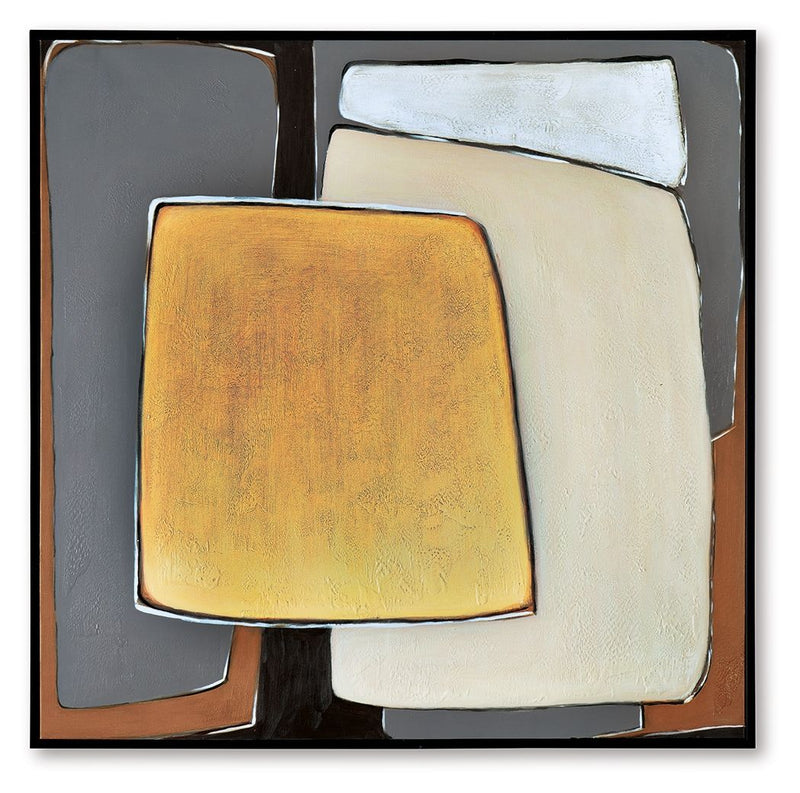 Actman - Wall Art - Cream / Brown / Gray - R&R Furniture Gallery (Fountain Valley, CA)