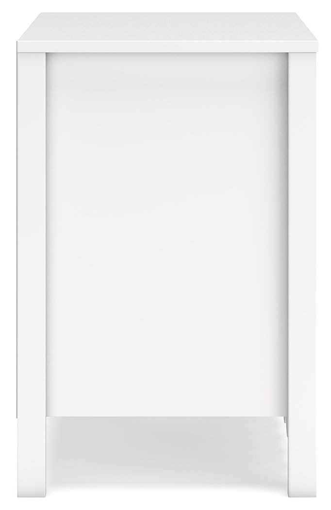 Hallityn - Two Drawer Night Stand - White - R&R Furniture Gallery (Fountain Valley, CA)