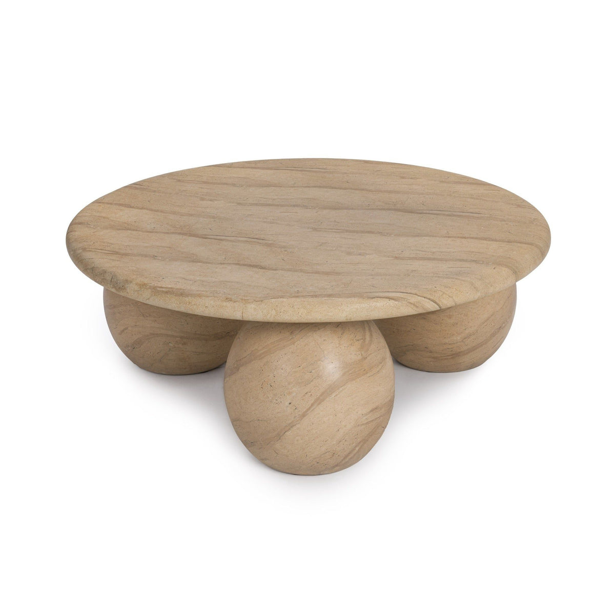 Elaria - Outdoor Round Coffee Table - Beige - R&R Furniture Gallery (Fountain Valley, CA)