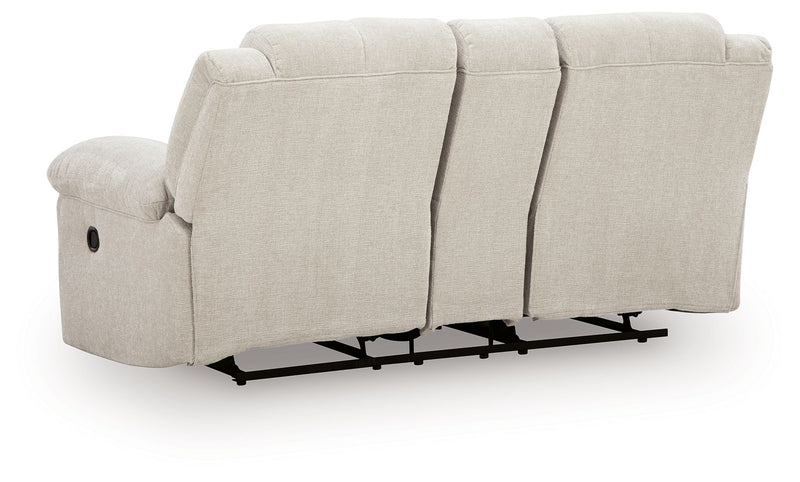 Orlen - Double Reclining Loveseat With Console - Winter - R&R Furniture Gallery (Fountain Valley, CA)