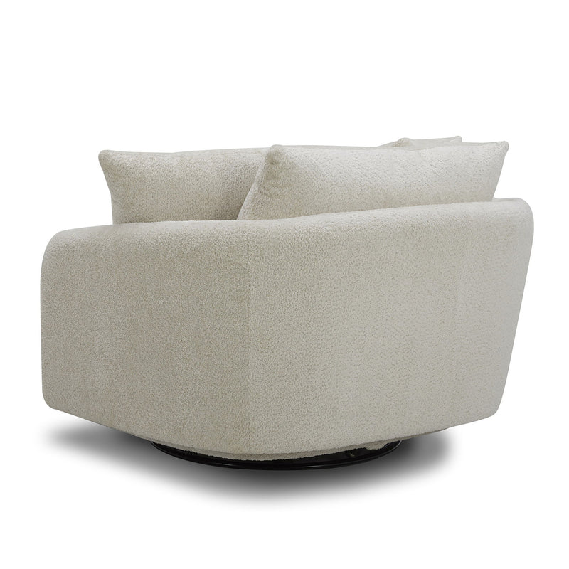 Boomer - Large Swivel Chair with 2 Pillows - R&R Furniture Gallery (Fountain Valley, CA)