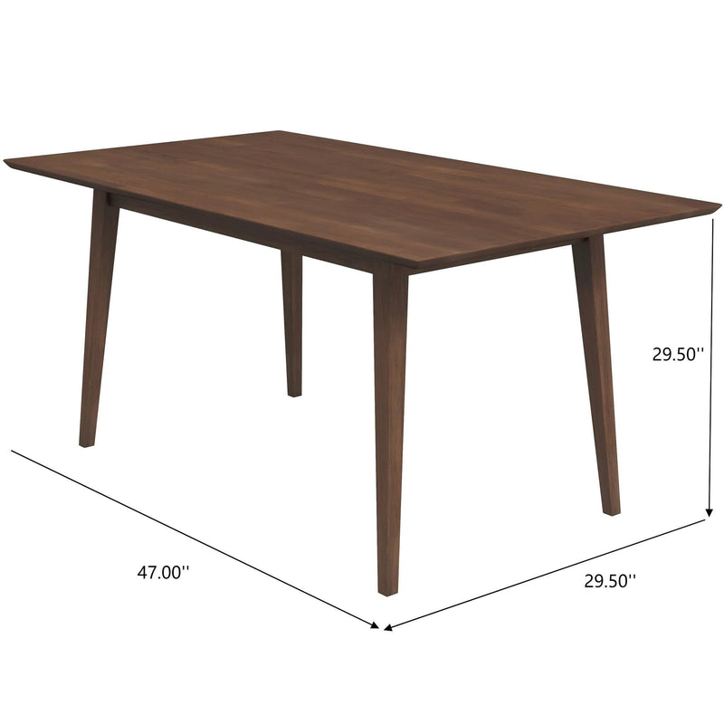 Mary - Modern Style Rectangular Dining Kitchen Table - R&R Furniture Gallery (Fountain Valley, CA)