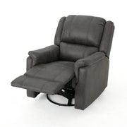 Noble House contemporary swivel glider recliner chair with plush cushioning and smooth swivel and gliding features.